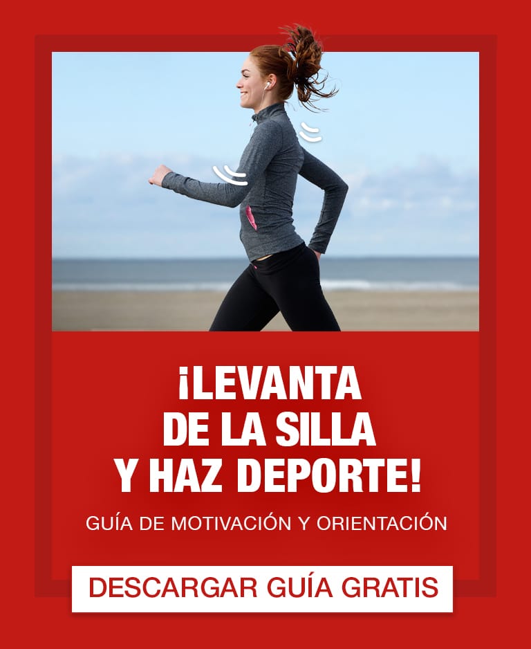 Levanta de la silla y haz deporte