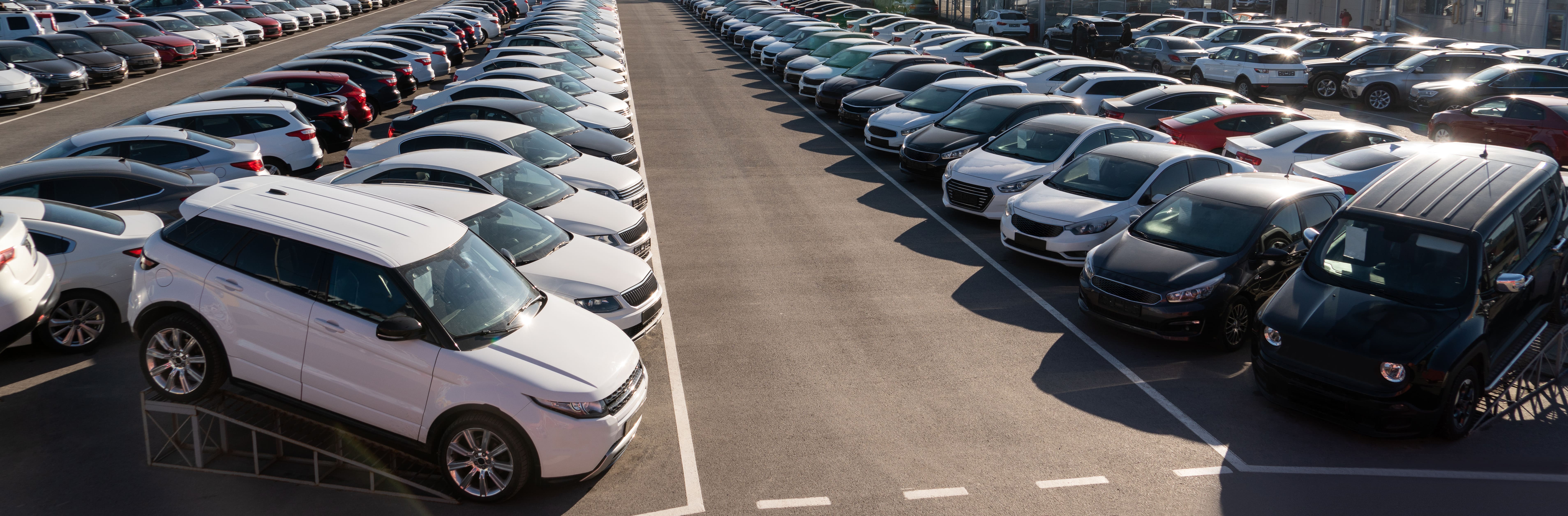 Cars in a row